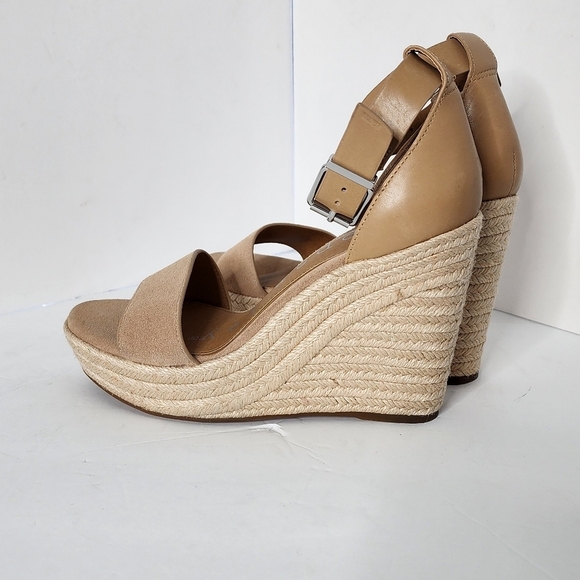 Copper Key Hightide Suede Ankle Strap Espadrille Platform Sandals Size 8.5 - Picture 5 of 8